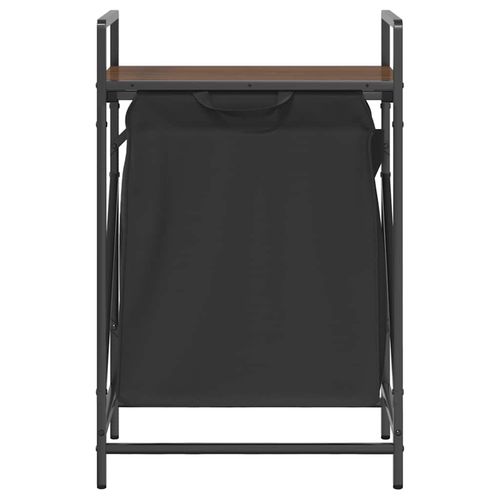 Kosz na pranie 1 komora z półką, brązowy dąb na Arena.pl