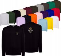 BLUZA męska z okrągłym dekoltem TWÓJ HAFT LOGO GRAFIKA reklamowa 20 sztuk