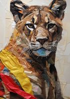 Plakat 29,7x42cm Papierowy Tygrys