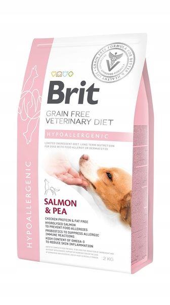 BRIT Veterinary Diets Dog Hypoallergenic karma sucha 2 kg zdjęcie 2