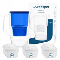 Dzbanek plastikowy filtrujący Wessper D1 SOLID 2,8l + 10x filtr wkład wody