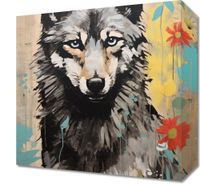 Obraz 30x30cm Przenikliwość Wilczej Natury