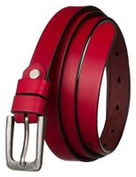 pasek skórzany szeroki lady no.2 red 120