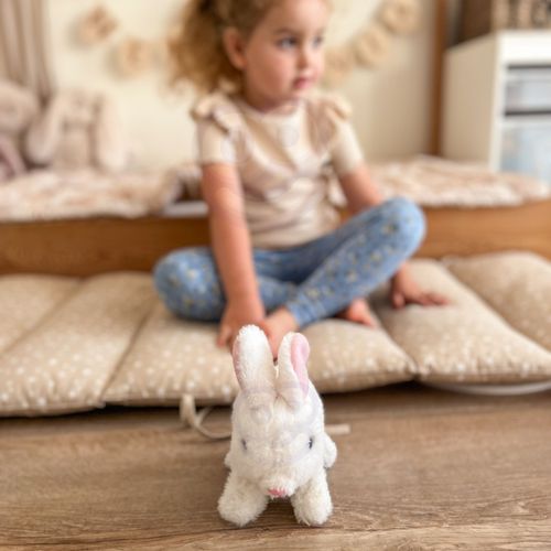 WOOPIE Króliczek Ineraktywny Pluszak z Marchewką Biały na Arena.pl