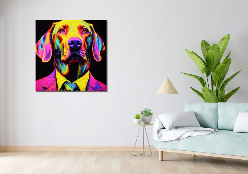 Obraz 90x90cm Barwna Osobowość zdjęcie 2