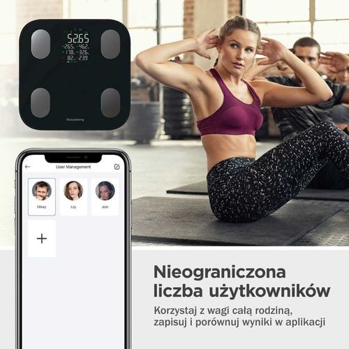 analityczna waga łazienkowa smart ios android klausberg kb-7854 na Arena.pl