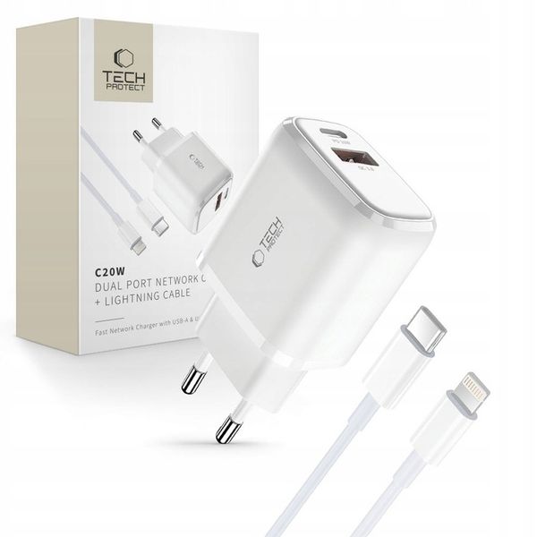 ŁADOWARKA SIECIOWA + KABEL LIGHTNING DO IPHONE 11 12 13 14 zdjęcie 1