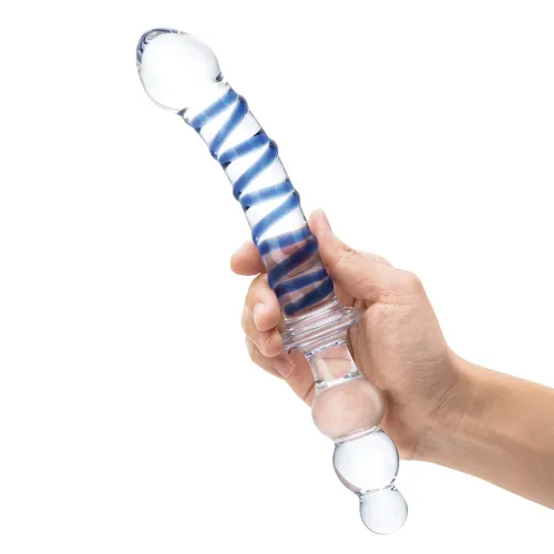 glas twister - podwojny model szklany z ergonomicznymi końcowkami 23,5 cm na Arena.pl