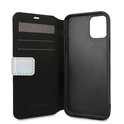 Guess Iridescent Booktype - Etui iPhone 11 Pro Max (Silver) na Arena.pl