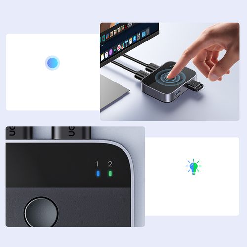 2w1 Adapter 2x USB-A 3.0 (wejście) / 2x USB-A (wyjście) - szary na Arena.pl