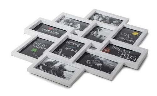 Kolaż zdjęć ramka zbiorowa MULTI zdjęcia duża biała na Arena.pl