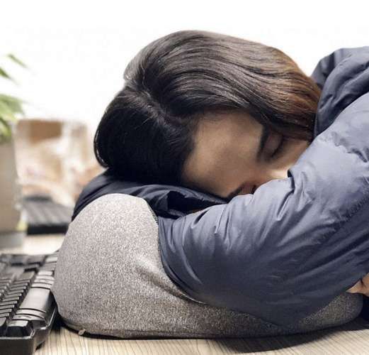 Poduszka Podróżna Memory Opaska Stopery Rogal 3D zdjęcie 14