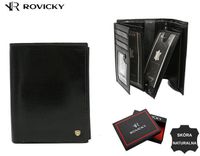 duży, skórzany portfel męski - rovicky