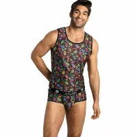 anais men meksyk top l - modny top bez rękawow transparentny