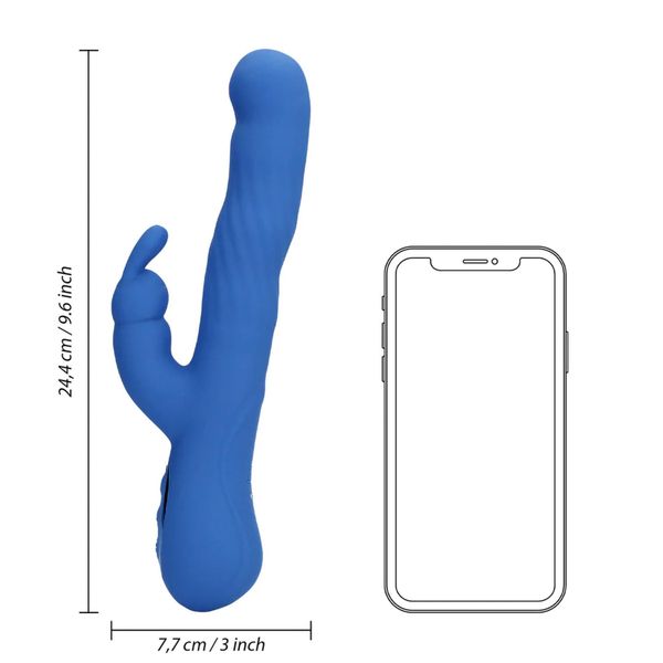 Wiggle Rabbit Vibrator - Jetset Blue zdjęcie 7
