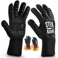 Rękawica Rękawiczka do Grilla Ogniska Kuchenna Żaroodporna Ochronna < 800°C