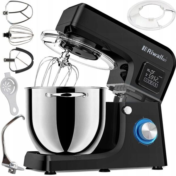 ROBOT KUCHENNY 8w1 PLANETARNY MIKSER 2700W MISA 6,5L DO CIASTA ZBIERAK LCD zdjęcie 9