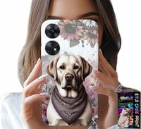 ETUI DO OPPO RENO8 T 4G - PIESEK PIESKI HUSKY PSIE WZORY + SZKŁO