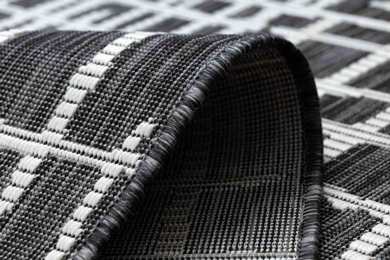 RUG/LU/VINEA/LINES/BLACK+CREAM/80x150 zdjęcie 5