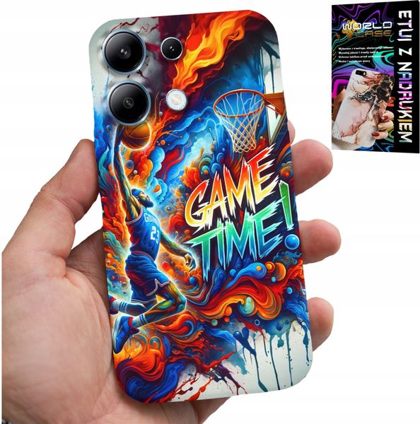ETUI DO XIAOMI NOTE 14S - KOSZYKÓWKA NBA GAME TIME, CASE + SZKŁO zdjęcie 1