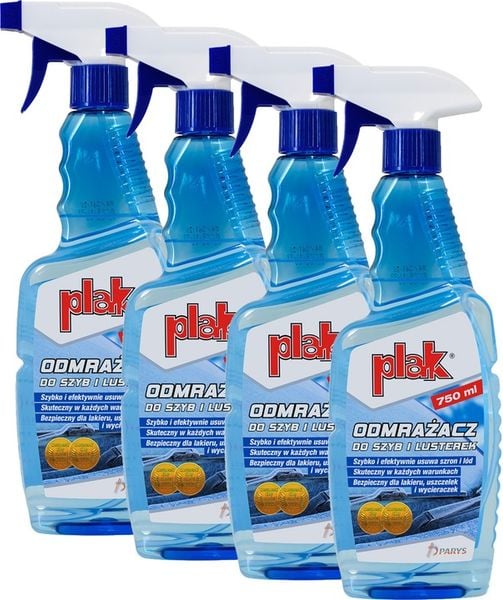 4x MOCNY odmrażacz do szyb w atomizerze PLAK 750ml zdjęcie 1