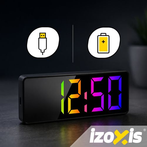 Budzik - Zegar Led Kolorowy Izoxis na Arena.pl