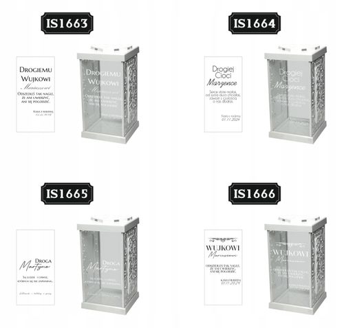 biały ZNICZ GRAWER KAPLICZKA personalizowany twój napis dedykacja DLA MAMY na Arena.pl