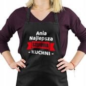 CZARNY FARTUCH KUCHENNY NADRUK PREZENT URODZINY