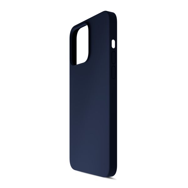 apple iphone 15 pro max - 3mk silicone case dark navy zdjęcie 9