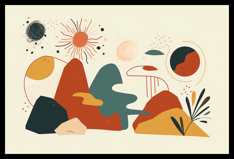 Plakat 45x30cm Kosmos Barw zdjęcie 2