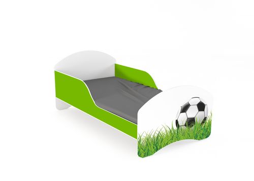 Łóżko dziecięce LEO2 160x80 biało-limonkowe na Arena.pl