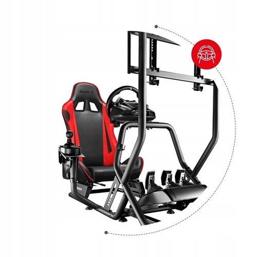 KOKPIT wyścigowy GAMINGOWY do 120kg Huzaro Speed 6.0 do SIMRACINGU na Arena.pl