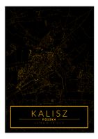 Kalisz mapa złota - plakat 20x30 cm