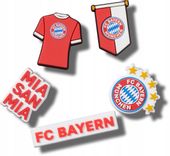 Przypinki Ozdoby Jibbitz Piny Do Butów Crocs FC Bayern Monachium 5pc