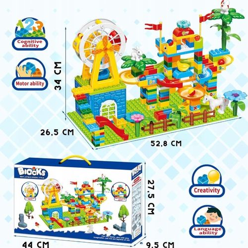 Klocki Konstrukcyjne Farma Duży Zestaw z 243 elementów dla Dzieci +3 lata na Arena.pl