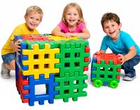 Ogromne klocki wielkie wafle GIGANT XXL, koła