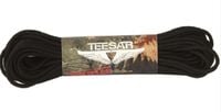 Linka PARACORD czarna survivalowa 15,24m Teesar