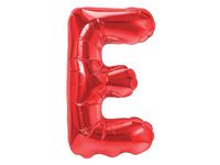 Balon foliowy „litera E”, czerwona, 40 cm [balon na powietrze]