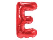 Balon foliowy „litera E”, czerwona, 40 cm [balon na powietrze]