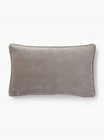 Poszewka na poduszkę z aksamitu Dana 30 x 50 cm szara
