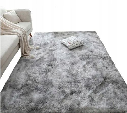 Pluszowy Dywan Shaggy Puszysty Do Salonu Miękki 160x230 Prostokąt Futrzany na Arena.pl