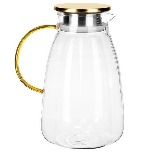 Dzbanek na Napoje Wodę Sok Lemoniadę do Napojów Szklany z Pokrywką 2,2L na Arena.pl