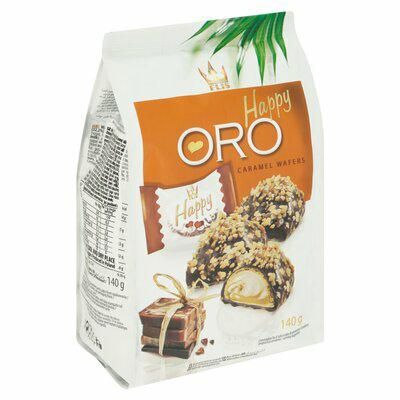 FLIS HAPPY ORO 140G CARAMEL WAFERS zdjęcie 1