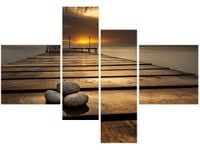 130CM 90 OBRAZ 4 ELEM PIĘKNO WIECZOROWĄ PORĄ ŚCIENNY