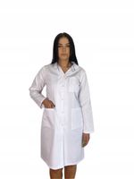 Fartuch laboratoryjny damski na napy bawełna r.38