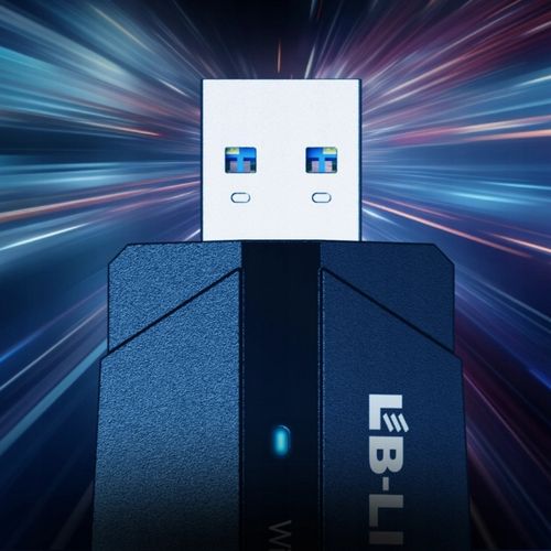 Adapter Karta Sieciowa WiFi na USB z Antenami Tri-Band 2.4GHz 5GHz 6GHz na Arena.pl