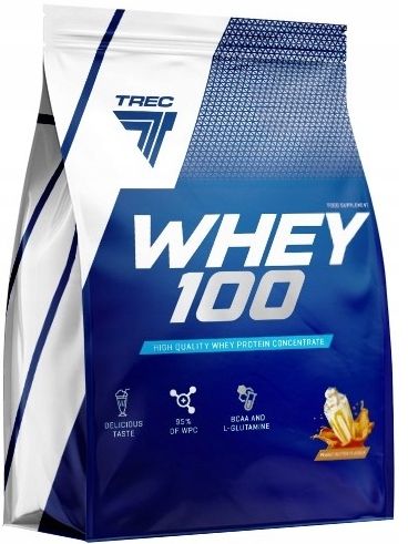 PRZEPYSZNE BIAŁKO WPC PROTEINY Trec Whey 100 2275g NA MASĘ SIŁĘ RZEŹBĘ na Arena.pl