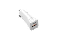 Ładowarka samochodowa MX KAPPA 18W PD+QC, USB-A+C WHITE/BIAŁY