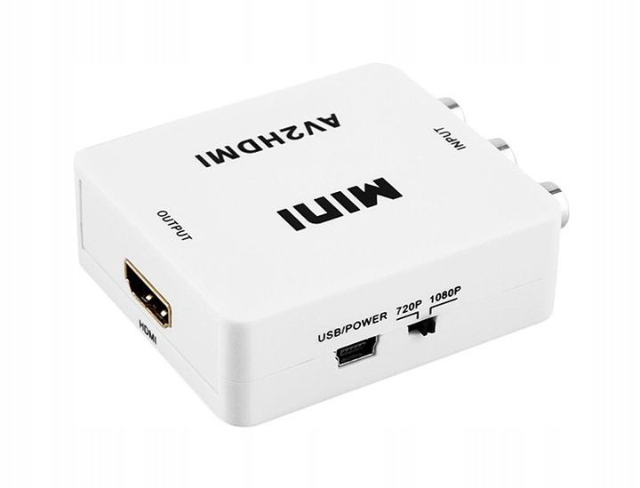 Adapter konwerter sygnału AV RCA CINCH do HDMI zdjęcie 4