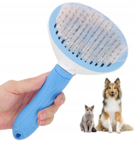 SZCZOTKA DO SIERŚCI SAMOCZYSZCZĄCA BEZPIECZNA SKUTECZNA DLA PSÓW PSA